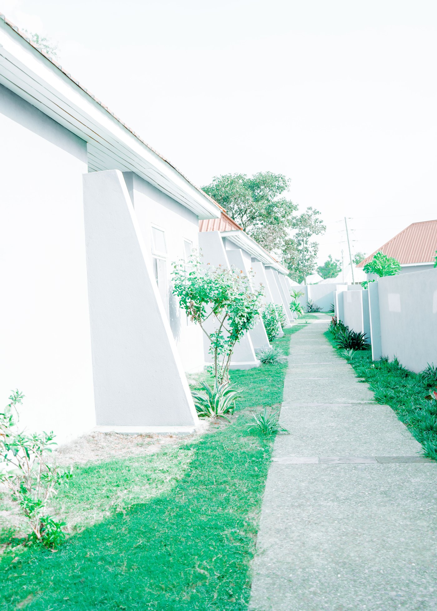 Hotel Walkway — Room Entrances